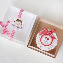 일음쇼핑^^*mGM10 샌드정사각상자(크라프트) 10매 예쁜 답례품 미니 쿠키 디자인 포장용 선물케이스 기프트 종이 초콜렛일medi^*^, ab*^^선택없는