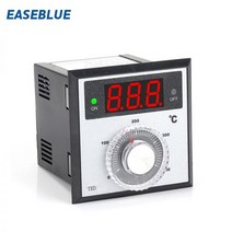 보일러 온도조절기 각방 난방 TED 72*72mm K J PT100 유형 손잡이 도 디지털 조절기 전원 컨트롤러, PT100 0-100, 24V