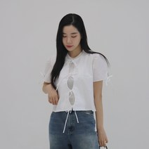 인더숲 리본 블라우스