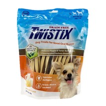 트위스틱스 그레인프리 덴탈스틱 반려견용 350G, 밀크 앤 치즈