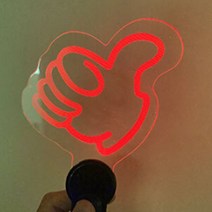LED 라이팅스틱 (엄지척) 초등학생 생일파티 축하 용품 세트 홈파티 소품 꾸미기 가랜드