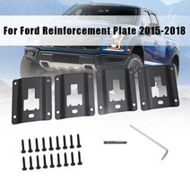 4pcs 트럭 침대 타이 다운 패널 브래킷 플레이트 후면화물로드 후크 보강 패널 Ford F150 F250 F350 Raptor, 하나, 검은 색
