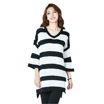 코디하우스 (아)[코디하우스] 단가라브이넥롱니트