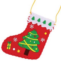 DIY 크리스마스 만들기 set 펠트 양말 트리 유치원행사, 눈사람