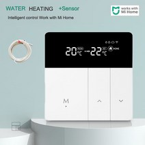 전기장판온도조절기MIJIA-스마트 와이파이 온도 조절기 물 전기 바닥 가스 보일러 난방용 MI Home app으, 07 White WHS