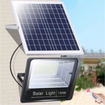 LED 태양광 투광등 가정용 정원 야외충전 태양광등 +리모컨, 45W