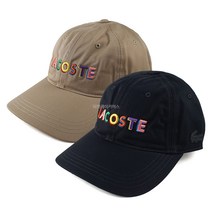 라코스테 라이브 멀티컬러 레터링 야구모자 RK6823-51N