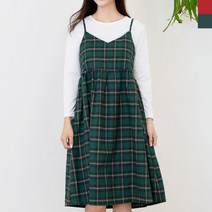 BBS 004 여자체크어깨끈원피스