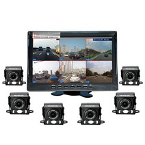 6채널블랙박스 10인치화면 야간녹화 360도 고화질, 10.1인치  5방향+64g