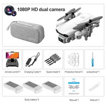 미니제빙기 V9 RC 미니 드론 4k 듀얼 카메라 HD 와이드 앵글 1080P 와이파이 FPV 항공 사진 헬리콥터 접이, 04 1080P-Dual camera-3B