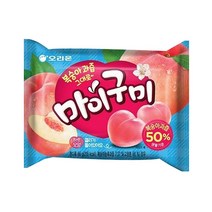 오리온 마이 구미 복숭아 10 개 과일 젤리 과일맛 과일향 과즙 상큼한 달콤한 탱탱함, 상세페이지 참조