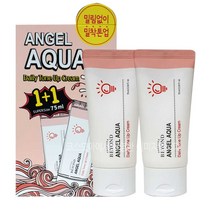{뷰티코스모아}비욘드 엔젤 아쿠아 데일리 톤업 크림 (75ml x 2개) + 사은품(마스크팩), 01_톤업크림 75ml(2개)