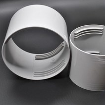 이동식 에어컨 배기 호스 배기구 연결통 도킹 보조, 직경 15cm 에어 덕트 맞대기 커넥터 왼쪽오