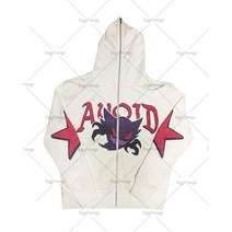 후드티 니트 스웨터 하라주쿠 알파벳 프린트 지퍼 후드 여성 캐주얼 루즈 탑 일본 트렌드 Y2K 스타일 그레이 고딕 팝 스트리트웨어 상의