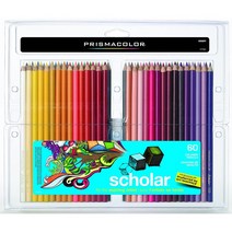 프라즈마 Prismacolor 스칼러 프리미어 무색 블렌더 펜슬 48색 60색, 60 색 (팩 1)