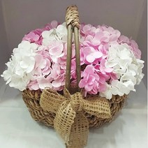 영하우스 생일꽃바구니 비누꽃 축하꽃 개업꽃 해바라기꽃 기념일 부모님 생신선물 어버이날 꽃바구니 생신 환갑꽃 칠순꽃바구니 팔순꽃 승진꽃 꽃배달 선물, 수국꽃바구니 핑크+대박나세요