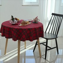 디케이홈 데코 원탁 테이블 보 순면 테이블 커버, 정사각형 (140x140), 멜란지 워싱 그레이