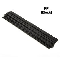 플라스틱 용접봉 PVC PP ABS PE 용접 스틱 5x2.5mm 용접기 총 범퍼 수리 용품 20CM 10 개, [02] PE Black, 02 PE Black, 02 PE Black
