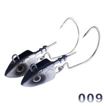 헌트 하우스 낚시 미노우 블랙 지그 헤드 25 40 60 90 120g 소프트 루어 실리콘 미끼 수플, head 25g body 100mm, 009 only head