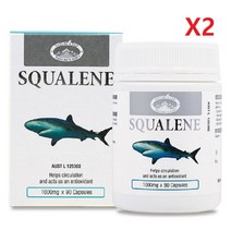 네이쳐스탑 호주 스쿠알렌 1000mg 상어간유, 90정, 2개