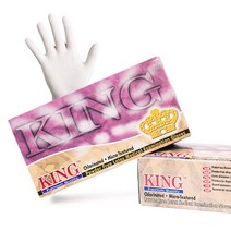 킹글러브 라텍스장갑 100매 X 2박스 (무료배송) 의료용장갑 먹방용장갑 작업용장갑 조리용장갑 +국내생산 치과전용칫솔, S (2박스)