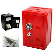 건강-드림_철재 스틸 캐비넷모양 비밀 열쇠 저금통 미니금고 가정용 모형 캐비넷_rjsrkdemf, 옵-션★핑크