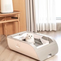고양이배변통 냄새 제거 후드형 사막화방지 귀여운 스마트 전기, 중배급스마트고양이변기통+소형삽+쓰레기봉투+부착방지, 2-0kg