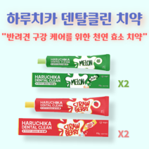 펫생각 바르는 먹는 소형견 중형견 대형견 애완견 반려견 개 새끼 강아지 용품 애견 치석 치아 관리 구취 입냄새 잇몸염증 충치 치주염 제거 양치 구강케어 천연 딸기맛 메론맛 치약, 메론맛 60g 2개+딸기맛 60g 2개