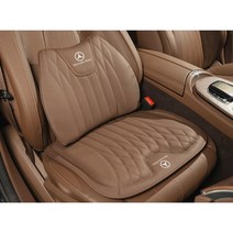 벤츠 시트 쿠션 자동차방석 허리쿠션 허리받침 E클래스 C클래스 기능성, 브라운 시트쿠션 허리쿠션, 1개