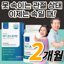메가 콘드로이친 큰드로이친 콘드로이칭 콘트로이친 콘드로이틴 콘드로친 콘드리친 무릎 무룹 어깨 허리 손목 관절 연골발목 노인 주부 직장인 중장년층 중년층 장년층 노령자 노령인 보조제, 120정(2개월분)