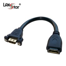 D[10942] HDMI 판넬형 케이블 HDMI/F TO HDMI/F Screw Black 0.2M, 상세페이지 참조, 상세페이지 참조