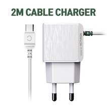 모두몰 2.1A 2M 롱케이블 C타입 C-TYPE 가정용 충전기 일체형 MON-TC1-210-CP