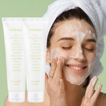 캐비지 여드름기능성 바하 약산성 폼클렌징 120ml, 2개