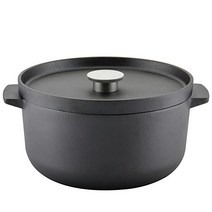 키친에이드 양념 주철 더치 오븐 카세롤 6쿼트 - 블랙, KitchenAidCast Iron Black_Dutc