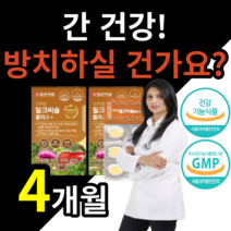 식약처 인증 일양 약품 간 건강 향상 유지 개선 에 도움 밀크 씨슬 시슬 씰리 실리 마린 ALT AST 감소 피로 피곤 한 직장인 야근 20 30 40 50 대 알 약 케이스 세트, 4개월 (1정당 476원) (22,800원 할인), 4개
