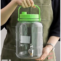 숨쉬는 유리 매실청 수도꼭지 효소병 5L-15L, 디스펜서 효소병 12L