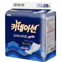 카네이션 오버나이트 6회분 (28매*2팩) 성인기저귀, 패드형, 28개입, 2개