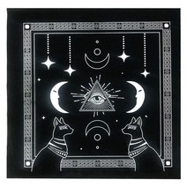 tarot card tablecloth pentagram 점술 제단 천 corduroynon-woven for solitaire tarrot card protection cloth, C 스타일