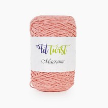 쎄비 필 트위스트 마크라메 단색 1볼 250g 250m 45색 면80% 가방뜨기좋은실, 27.파스텔 핑크