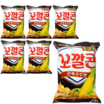 롯데제과 꼬깔콘 군옥수수맛, 120g, 6개