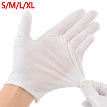 예식 장갑 의장대 혼주 예식장용 결혼 웨딩 운전 흰면 기사 행사용 고급 2p X10, 사이즈, S, 10개