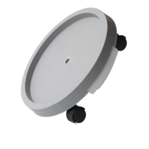 AppleMint 바퀴 고정 기능이 있는 화분 받침대, 그레이