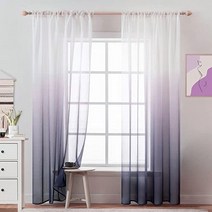 100%암막커튼 방음커튼 누보데코 호텔식 암막 핀형 커튼 인조 린넨 쉬어 그라데이션 보일 그로멧 세미 쉬어 침실 거실 그레이 블랙 그라데이션