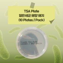 TSA plate 일반세균 배양 배지 미생물 배지 생배지 (10 plates)