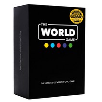The World Game - 지리 카드 게임 - 어린이 가족 성인을위한 교육 보드 게임 - 십대 소년과 소녀를위한 멋진 학습 선물 아이디어