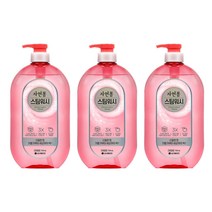 자연퐁 스팀워시 주방세제 애플향 용기 750ml 3개