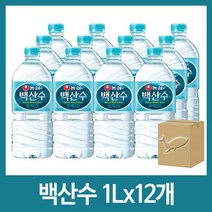 농심 백산수, 12개/(마스크팩), 1L