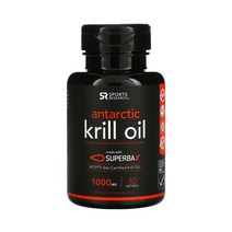 스포츠리서치 아스타잔틴 함유 남극 크릴 새우 오일 1000mg 30정 소프트젤 IKOS 포스폴리파이드