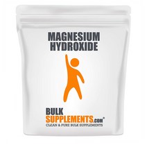벌크서플리먼트 마그네슘 하이드록사이드 파우더 500g 분말 BulkSupplements Magnesium Hydroxide Powder (500 Grams), 1set, 1set