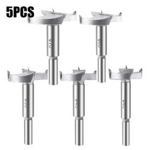 홀쏘 목공용 홀커터 홀쇼 세트 40mm-70mm forstner 탄소강 보링 드릴 비트 목공 셀프 센터링 구멍 톱 텅스텐 카바이드 나무 커터 도구, 5개